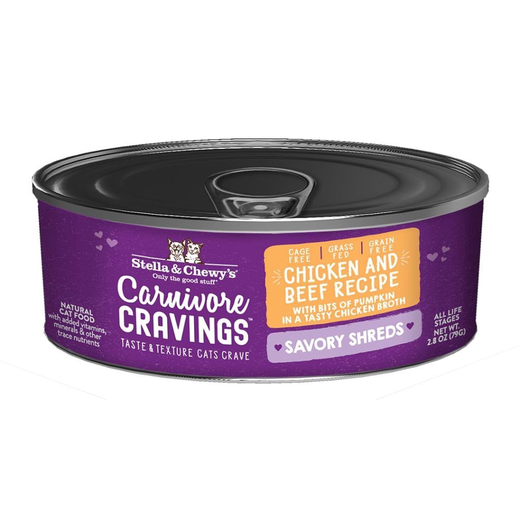 Stella &amp; Chewy&#39;s Carnivore Cravings Savory Shreds, 2.8oz *, Recipe: Chicken &amp; Beef