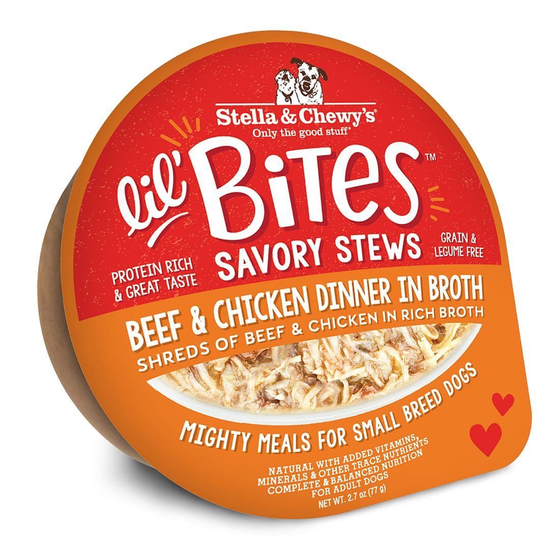 Stella &amp; Chewy's Lil' Bites Savory Stews, 2.7oz, Recipe: Beef &amp; Chicken