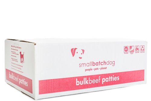 Smallbatch Frozen Raw Patties, Recipe: Beef, Size: 18lb