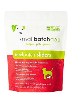 Smallbatch Frozen Raw Sliders, Recipe: Beef, Size: 3lb