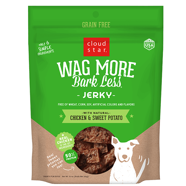 Wag More Bark Less Jerky, 10oz, Recipe: Chicken &amp; Sweet Potato