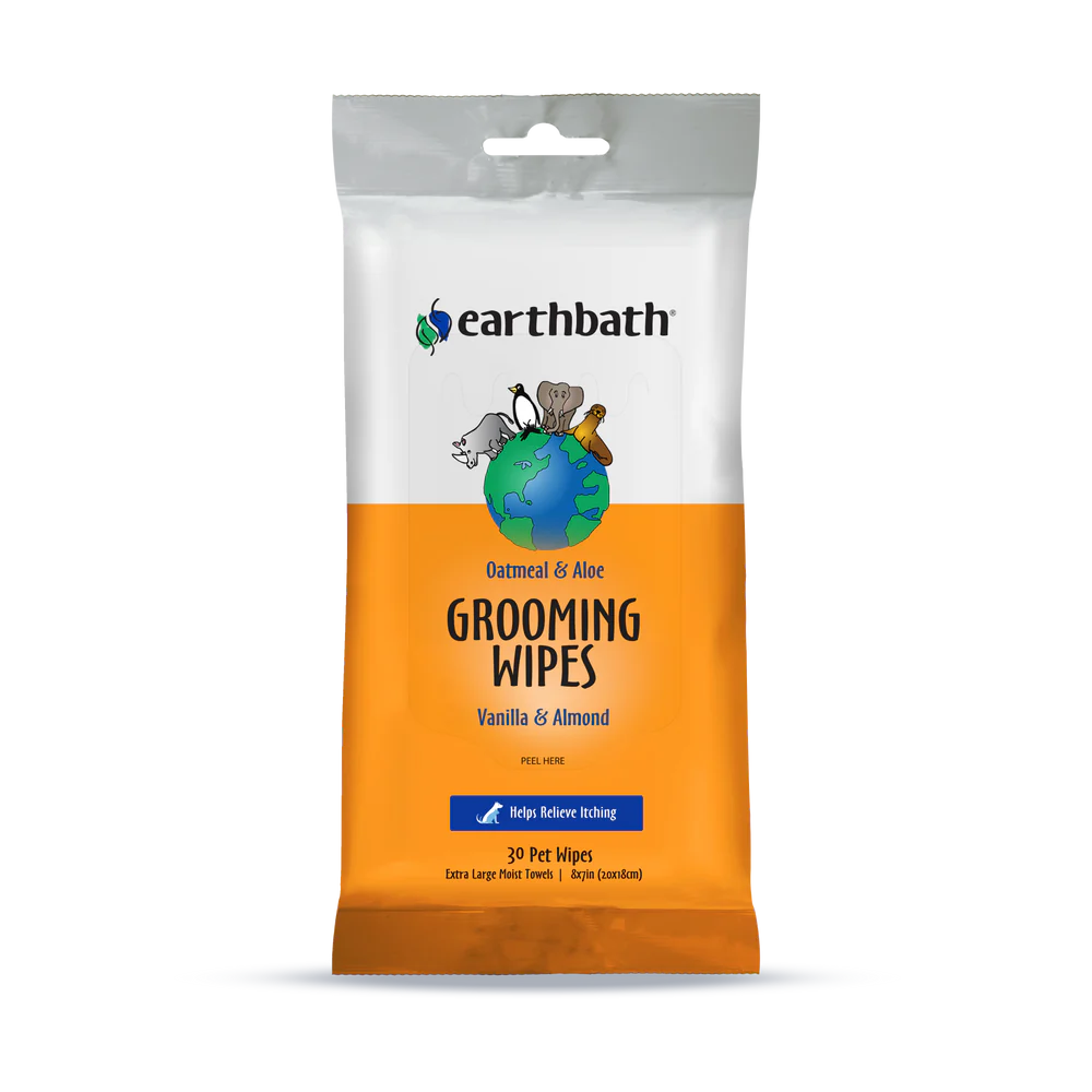 Earthbath Grooming Wipes - Vanilla &amp; Almond, Size: 30ct