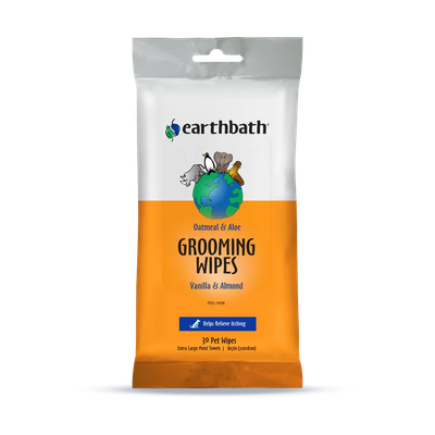 Earthbath Grooming Wipes - Vanilla &amp; Almond, Size: 30ct