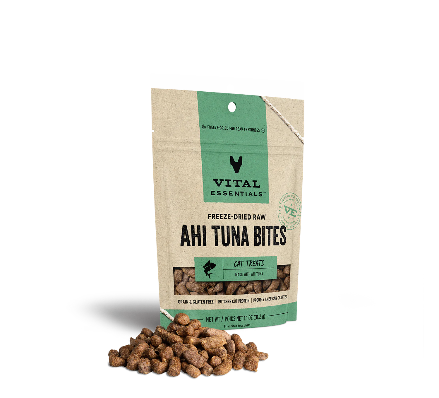 Vital Essentials FD Cat Treat, Protein: Ahi Tuna, 1.1oz