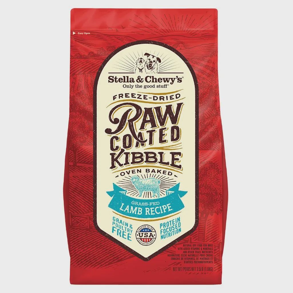 Stella &amp; Chewy&#39;s Raw Coated - Grain Free Grass-Fed Lamb, Size: 22lb