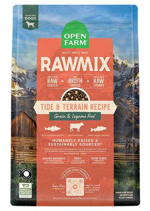 Open Farm RawMix, Grain &amp; Legume Free Tide &amp; Terrain, Size: 3.5lb