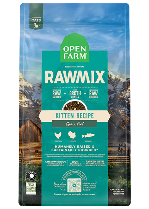 Open Farm Cat Grain Free RawMix, Kitten, Size: 2.25lb