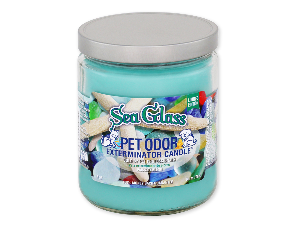 Pet Odor Exterminator Candle - Summer Collection, Scent: Sea Glass