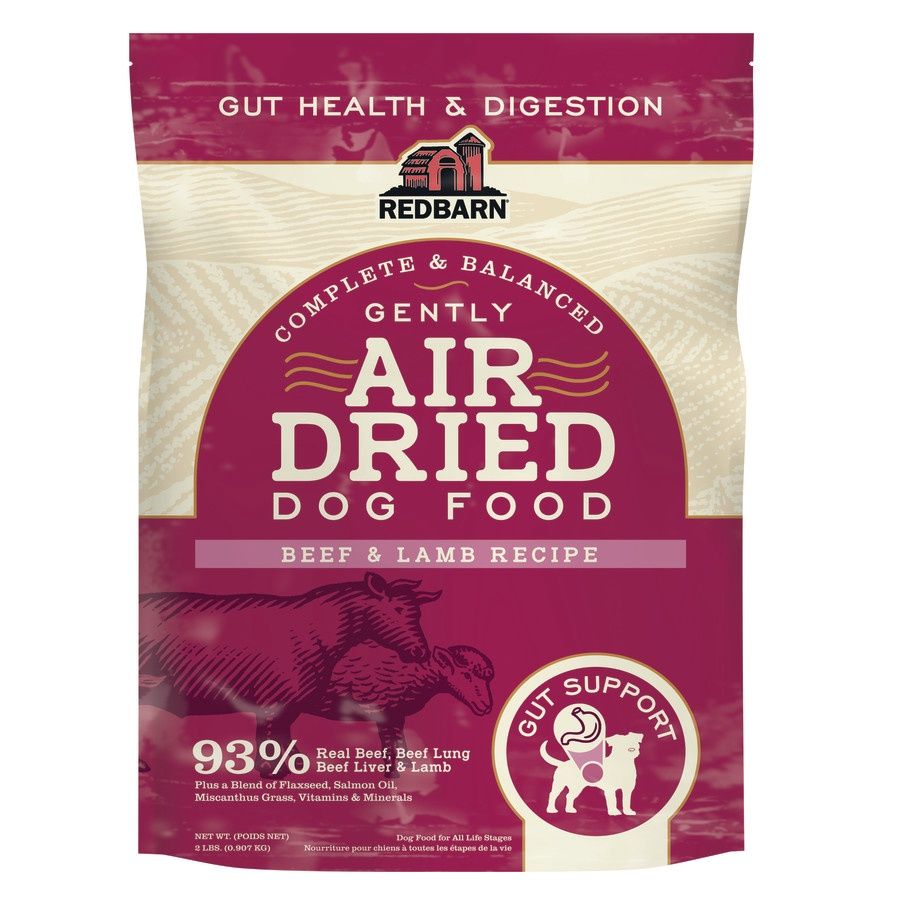 Redbarn Gut Health Air Dried, 2lb, Recipe: Beef &amp; Lamb
