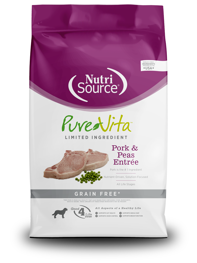 Pure Vita Limited Ingredient Dog - Pork &amp; Peas, Size: 5lb