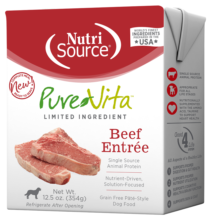 Pure Vita LID Dog Entree, 12.5oz, Recipe: Beef