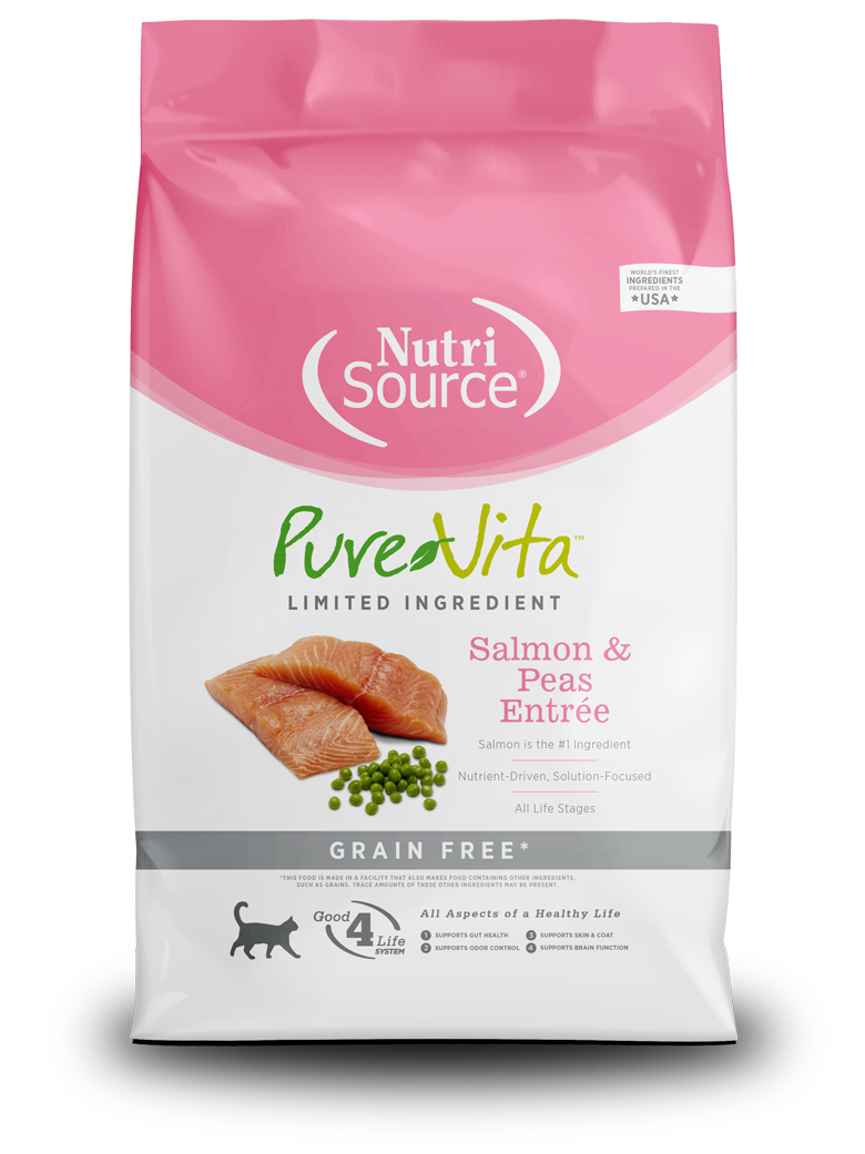 Pure Vita Limited Ingredient Cat - Salmon &amp; Peas, Size: 12lb