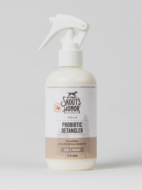Skout&#39;s Honor Probiotic Detangler, 8oz, Fragrance: Dog of the Wood