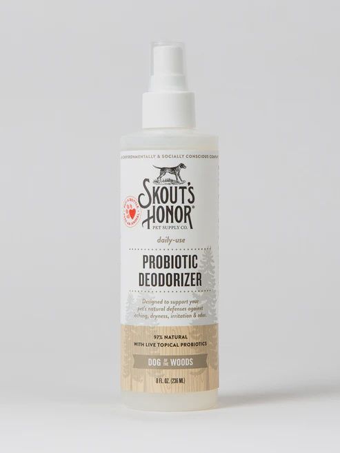 Skout&#39;s Honor Probiotic Deodorizer, 8oz, Fragrance: Dog of the Wood