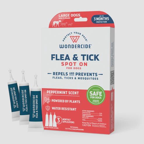 Wondercide Flea/Tick Spot On - Dogs, Size: Large Dog