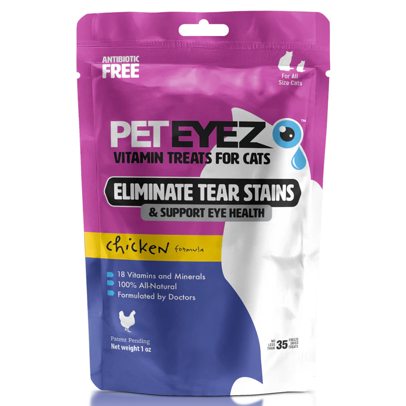 PetEyez Vitamin Treats for Cat, Flavor: Chicken