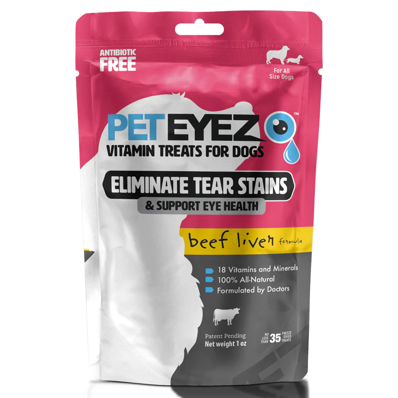 PetEyez Vitamin Treats for Dogs, Flavor: Beef Liver