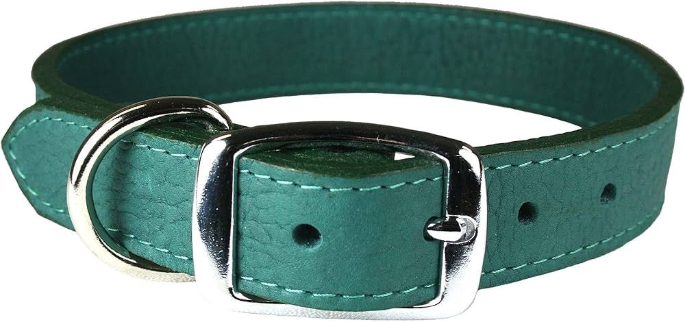 LUXE Leather Collars, Color: Jade, Size: 10"