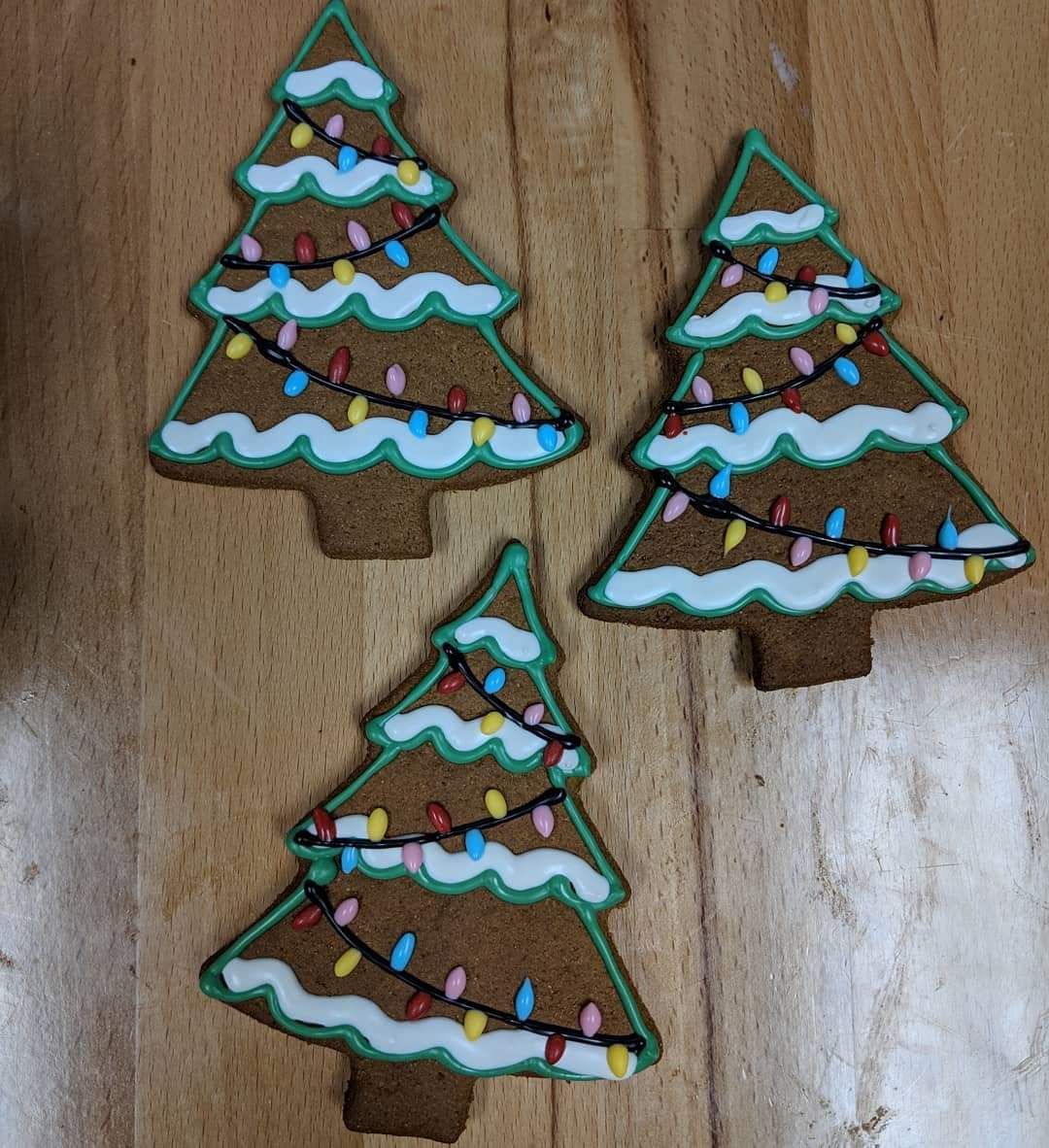 Holiday Gingerbread Cookies, Shape: Christmas Tree