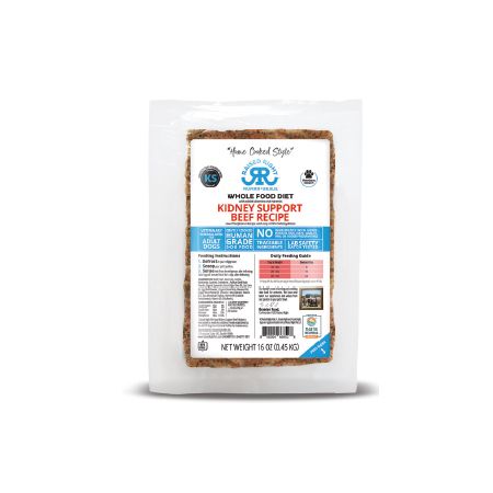 Raised Right Dog Frozen Food Kidney Support, 16oz, Recipe: Beef