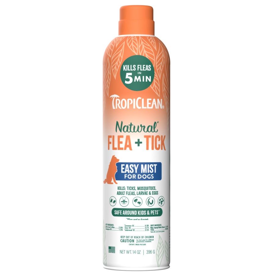 Tropiclean Natural Flea &amp; Tick Easy Mist Spray, Animal: Dog