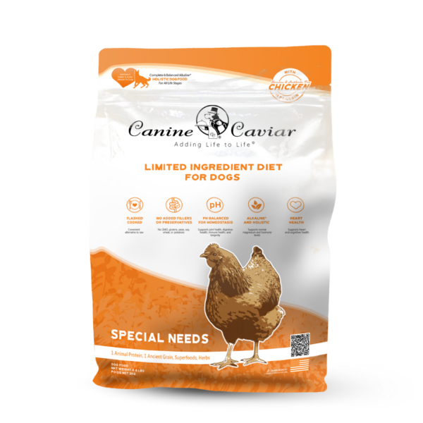 Canine Caviar Special Needs, Recipe: Chicken &amp; Brown Rice, Size: 4lb