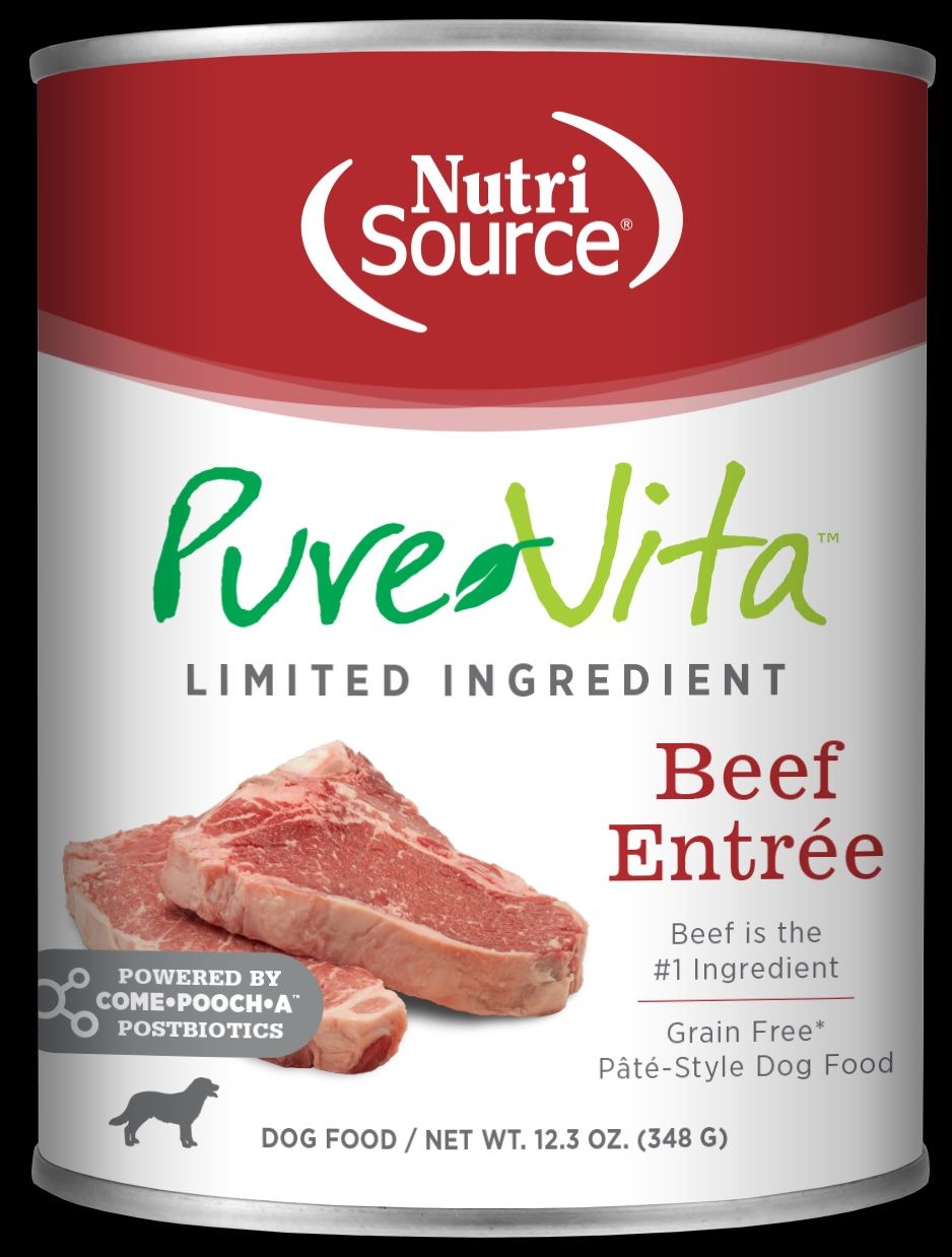 Pure Vita LID Dog Entree, 12.3oz, Recipe: Beef
