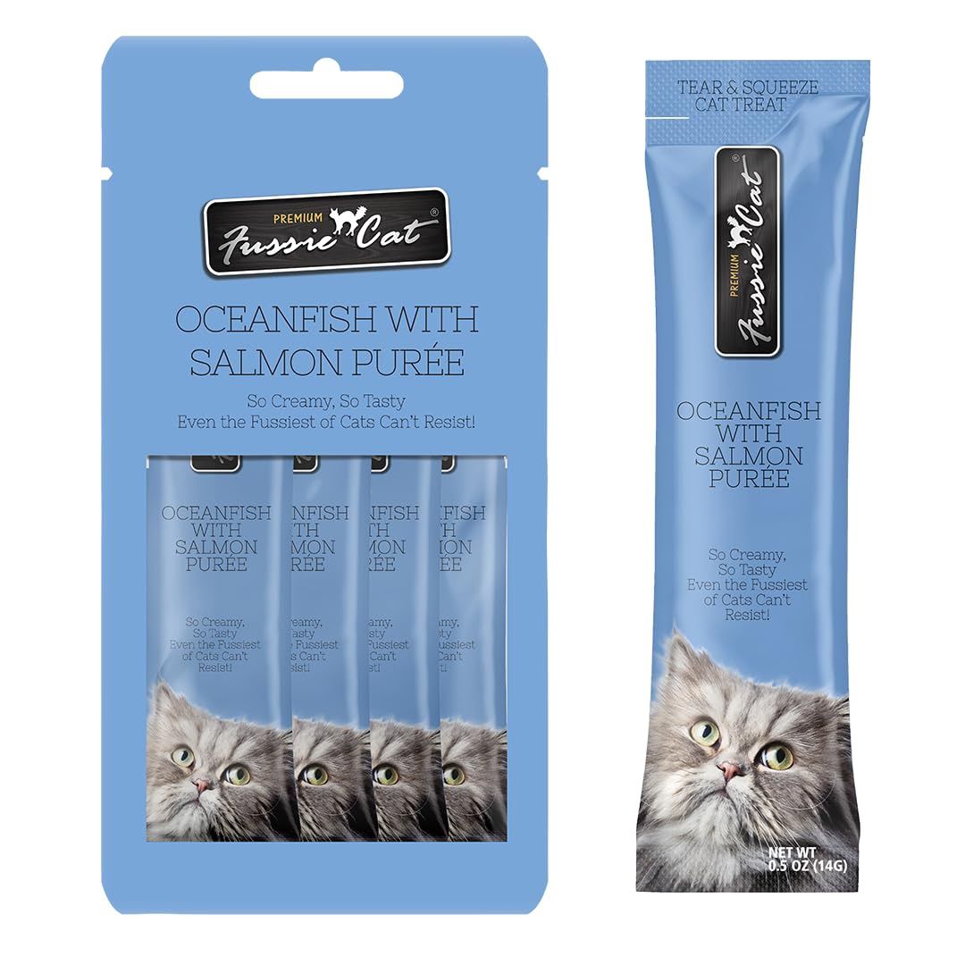 Fussie Cat Purées, 2oz, Recipe: Ocean Fish with Salmon