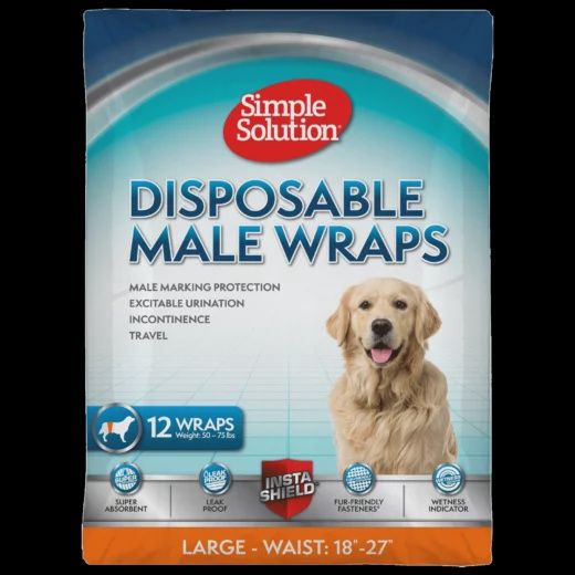 Simple Solution Disposable Male Wrap, Size: Large