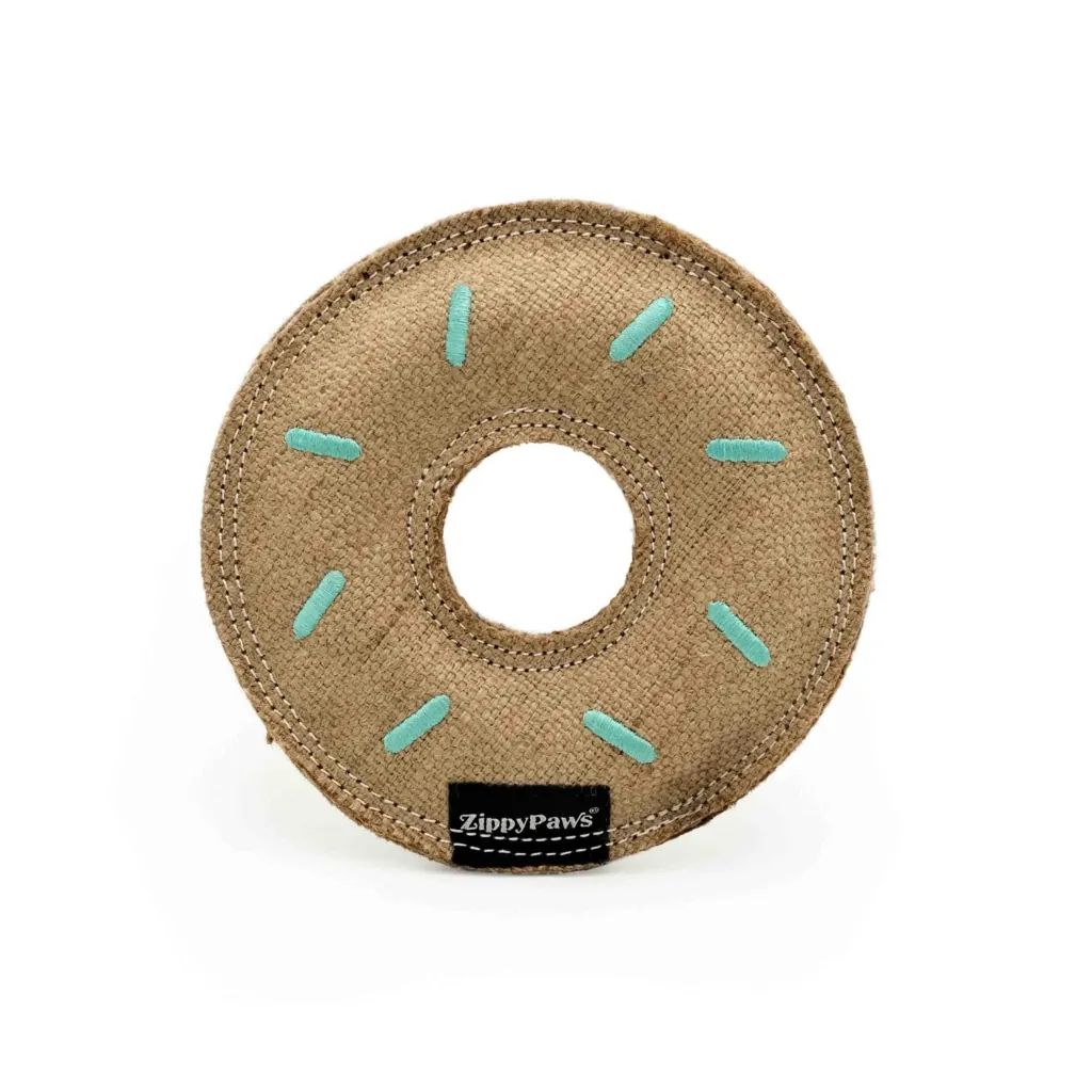 ZippyPaws ecoZippy - Jute Toys, Style: Donutz