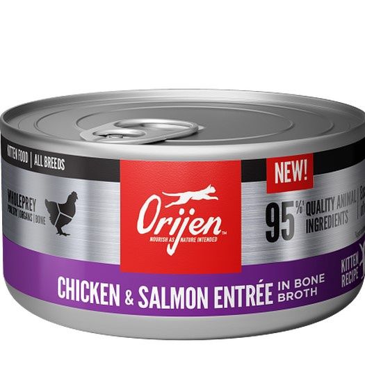 Orijen Cat Pâté with Shreds, 3oz, Recipe: Kitten: Chicken &amp; Salmon
