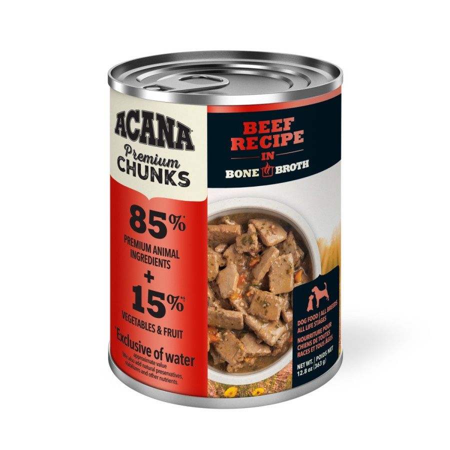 Acana Dog Premium Chunks, 12.8oz, Recipe: Beef
