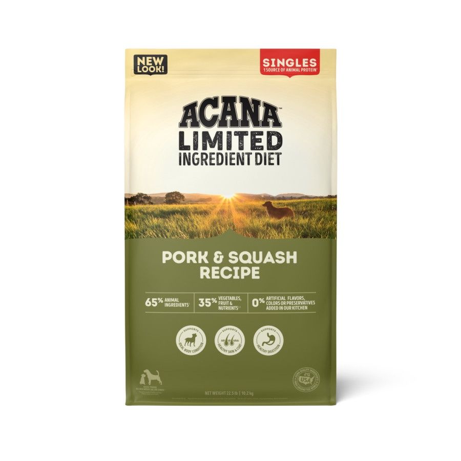 Acana Limited Ingredient Diet - Pork &amp; Squash Recipe, Size: 22.5lb