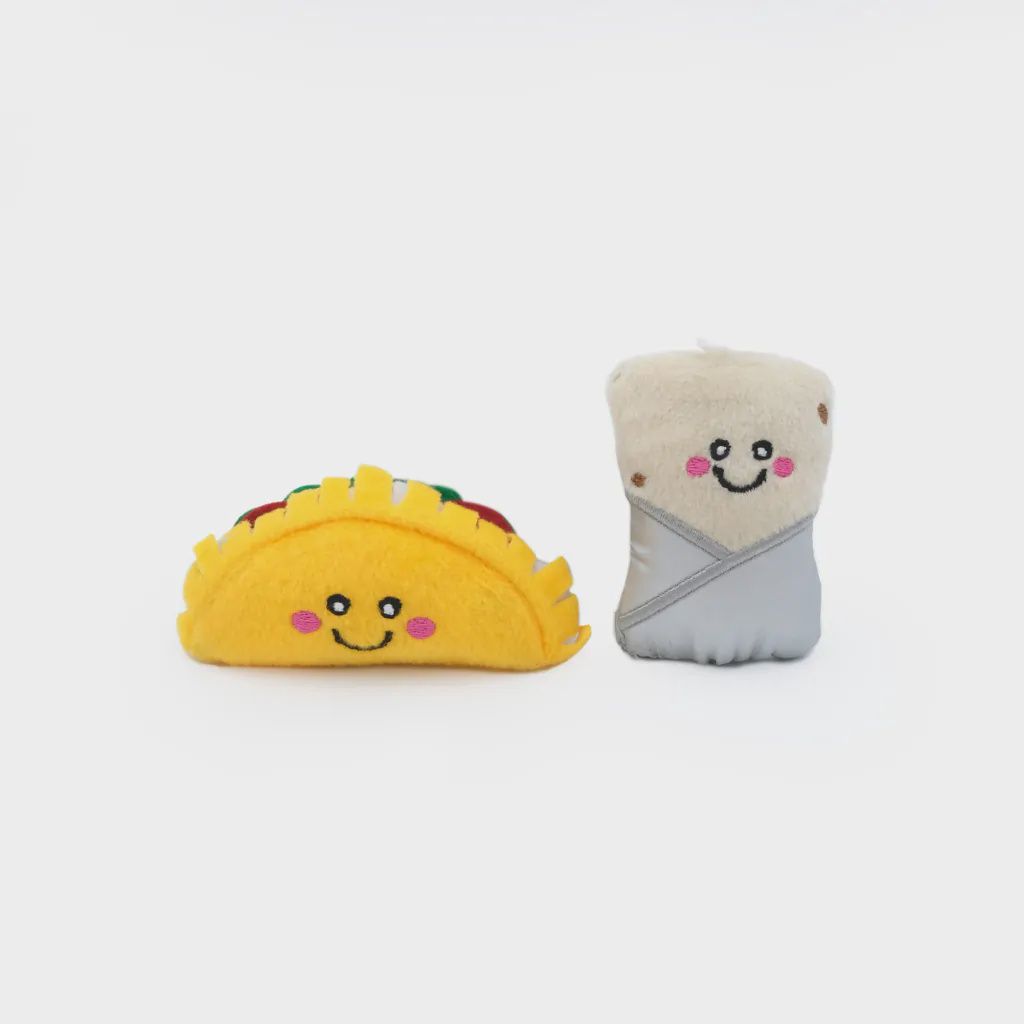 ZippyClaws NomNomz, 2pk, Style: Burrito &amp; Taco