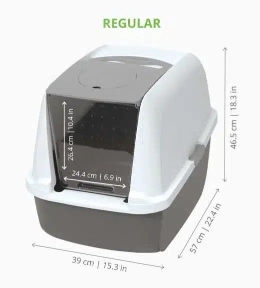 Catit Litter Box with Airsift Filter System, Size: Large/Regular