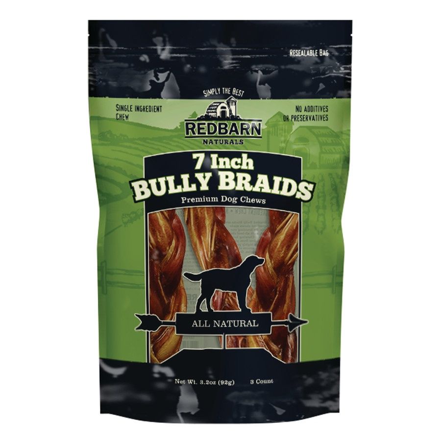 Redbarn Braided Bully, 7&quot; (3pk)