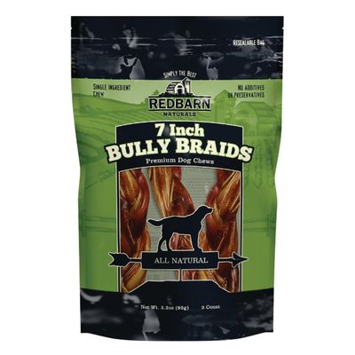 Redbarn Braided Bully, 7&quot; (3pk)