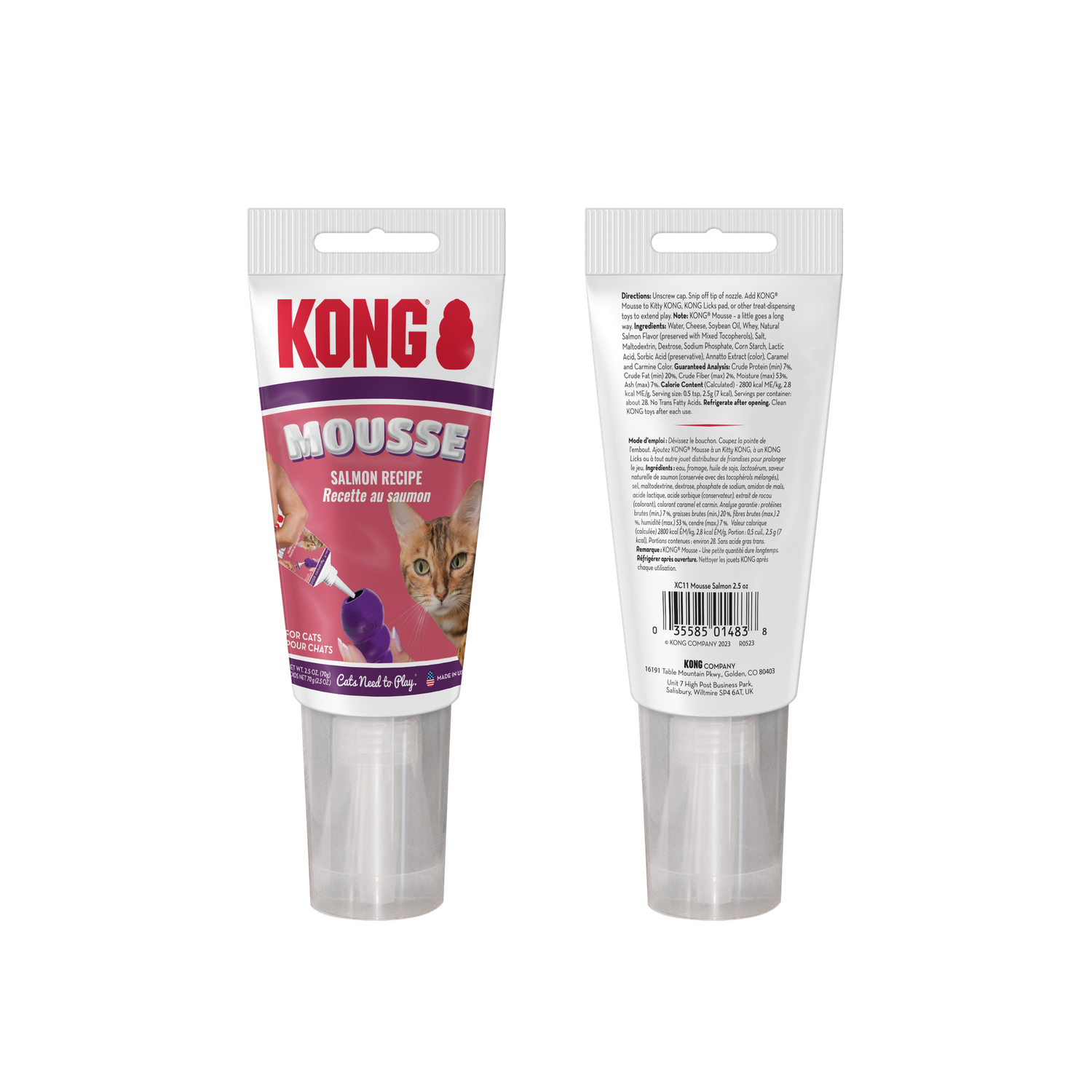 KONG Cat Mousse - Salmon, 2.5oz