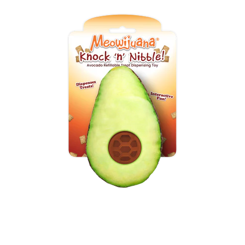 Meowijuana Knock &#39;N Nibble Avocado Treat Dispenser