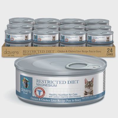 Dave&#39;s CAT Restricted Diet - Chicken (Magnesium), 5.5oz
