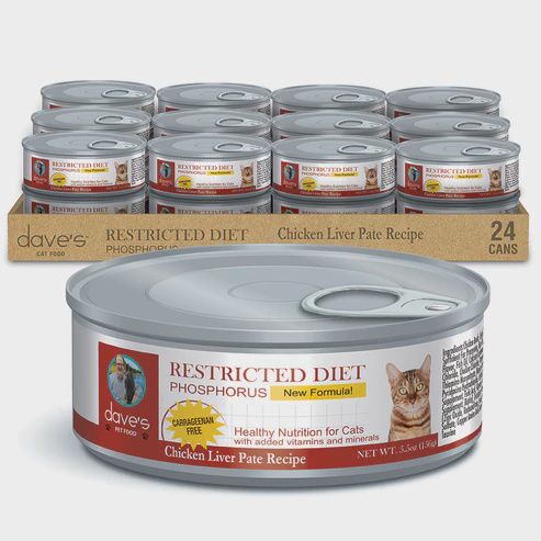 Dave&#39;s CAT Restricted Diet - Chicken (Phosphorous), 5.5oz
