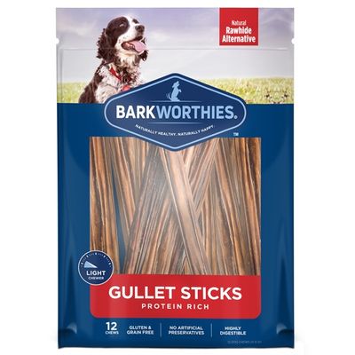 Barkworthies Beef Gullet Sticks, 12pk