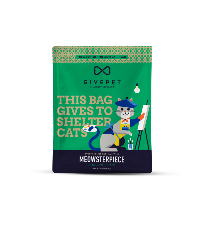 GivePet Cat Treats - Chicken Breast Meowsterpiece, 1.25oz