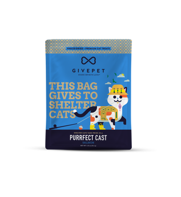 GivePet Cat Treats - Salmon Purrfect Cast, 1.25oz