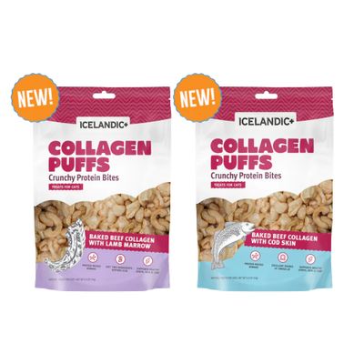 Icelandic+ Cat Collagen Mini Puffs, 0.5oz