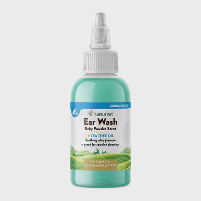 NaturVet Ear Wash + Tea Tree Oil