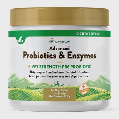 NaturVet Powder - Advanced Probiotics &amp; Enzymes, 8oz
