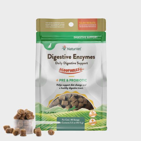 NaturVet Scoopables - Cat Digestive Enzymes, 5.5oz