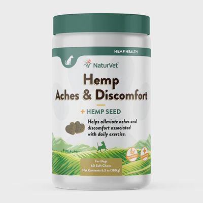 NaturVet Soft Chews - Hemp Aches &amp; Discomfort, 60ct