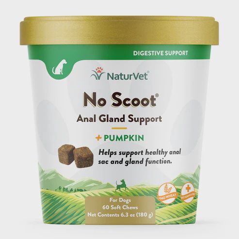 NaturVet Soft Chews - No Scoot, 60ct